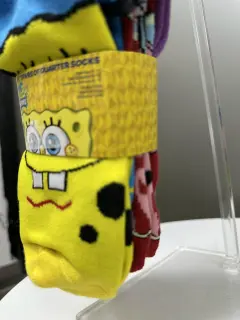 6 PACK MEDIAS LARGAS BOB ESPONJA