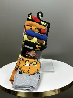 6 PACK MEDIAS LARGAS GARFIELD