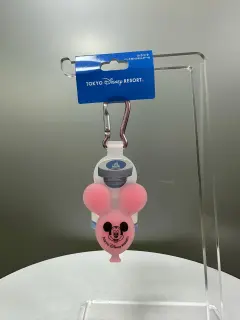 LLAVERO TAPA AGUA GLOBO MICKEY ROSADO